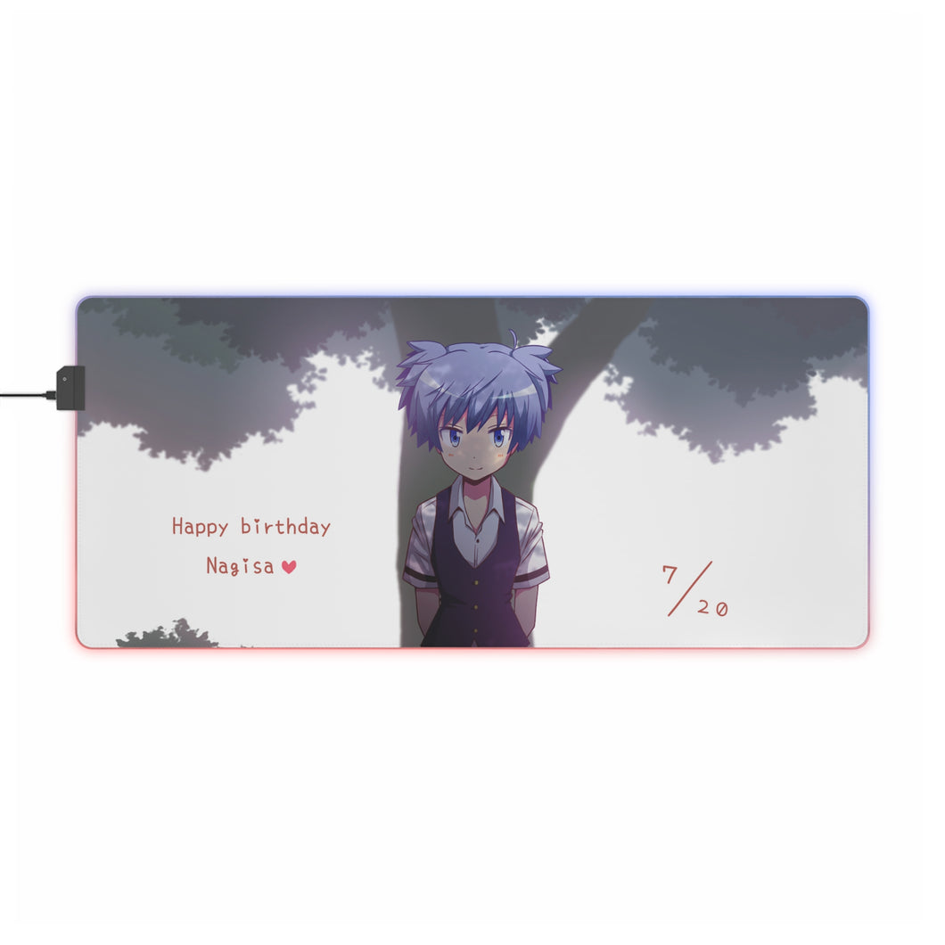 Assassination Classroom Nagisa Shiota RGB LED Mouse Pad (Desk Mat)
