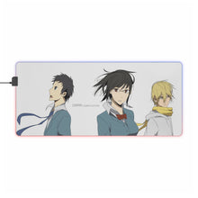 Load image into Gallery viewer, Durarara!! Masaomi Kida, Anri Sonohara RGB LED Mouse Pad (Desk Mat)
