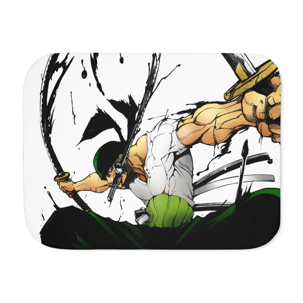 One Piece Roronoa Zoro Sherpa Blanket