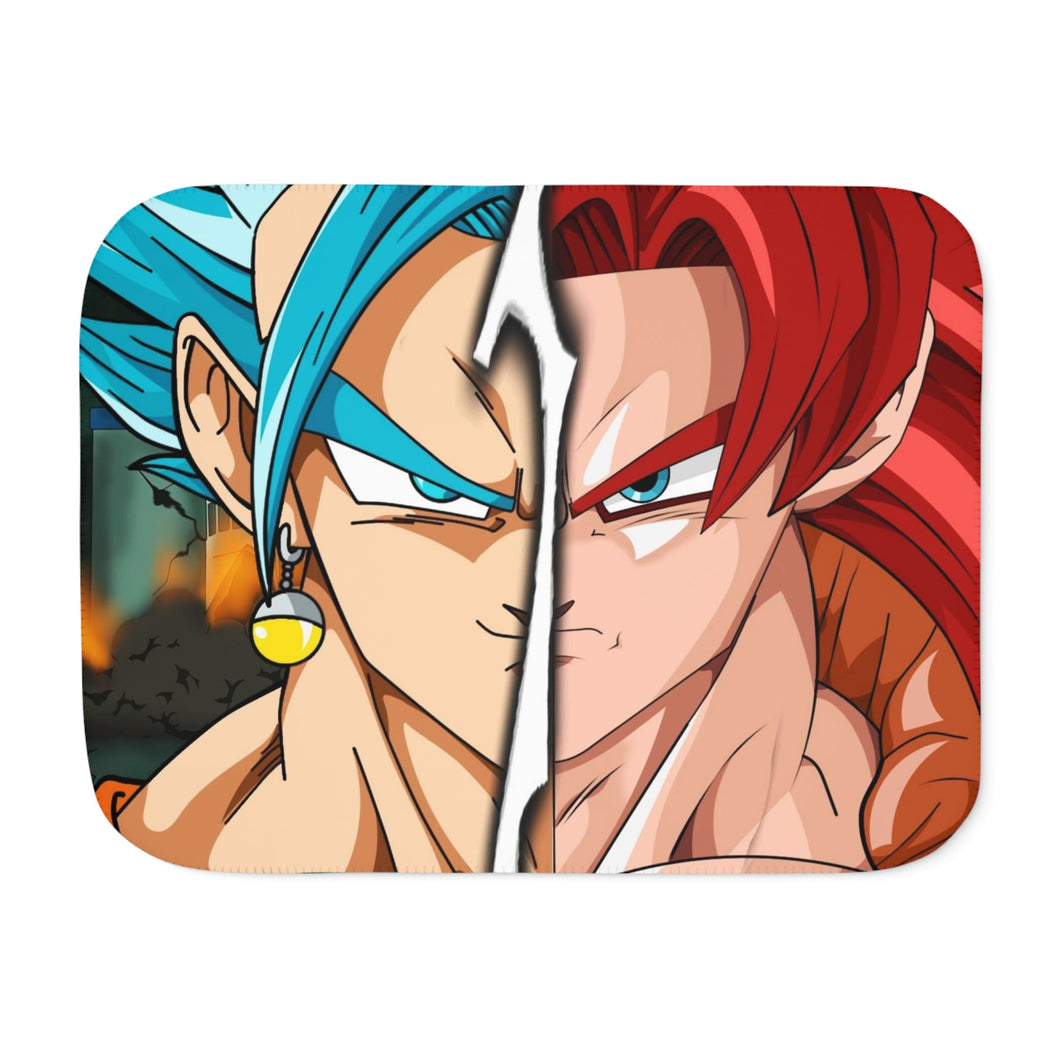 Vegeto + Gogeta Sherpa Blanket