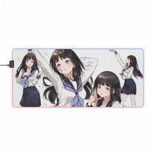 Load image into Gallery viewer, Hyouka Eru Chitanda RGB LED Mouse Pad (Desk Mat)
