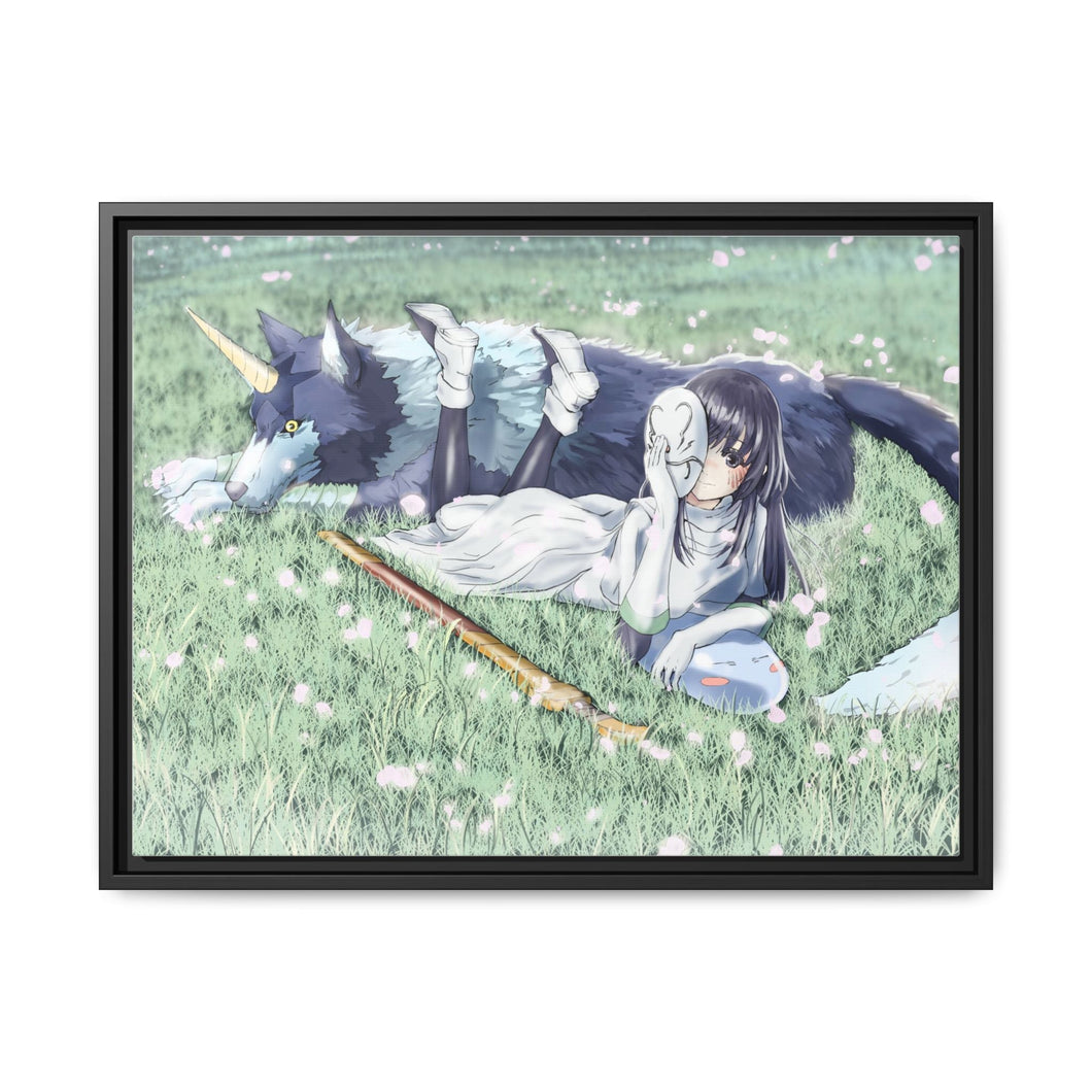 Anime That Time I Got Reincarnated as a Slime Canvas Framed Art Print