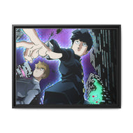 Mob Psycho 100 Arataka Reigen, Shigeo Kageyama Canvas Framed Art Print
