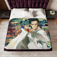 Load image into Gallery viewer, Okabe Rintarou Sherpa Blanket
