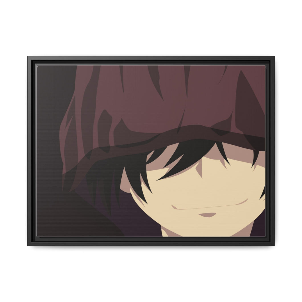 Yū Otosaka Smirking Canvas Framed Art Print