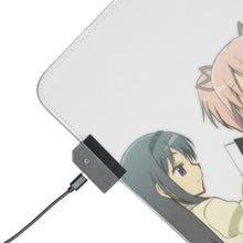 Load image into Gallery viewer, Puella Magi Madoka Magica Homura Akemi, Madoka Kaname, Sayaka Miki, Mami Tomoe, Kyuubey RGB LED Mouse Pad (Desk Mat)
