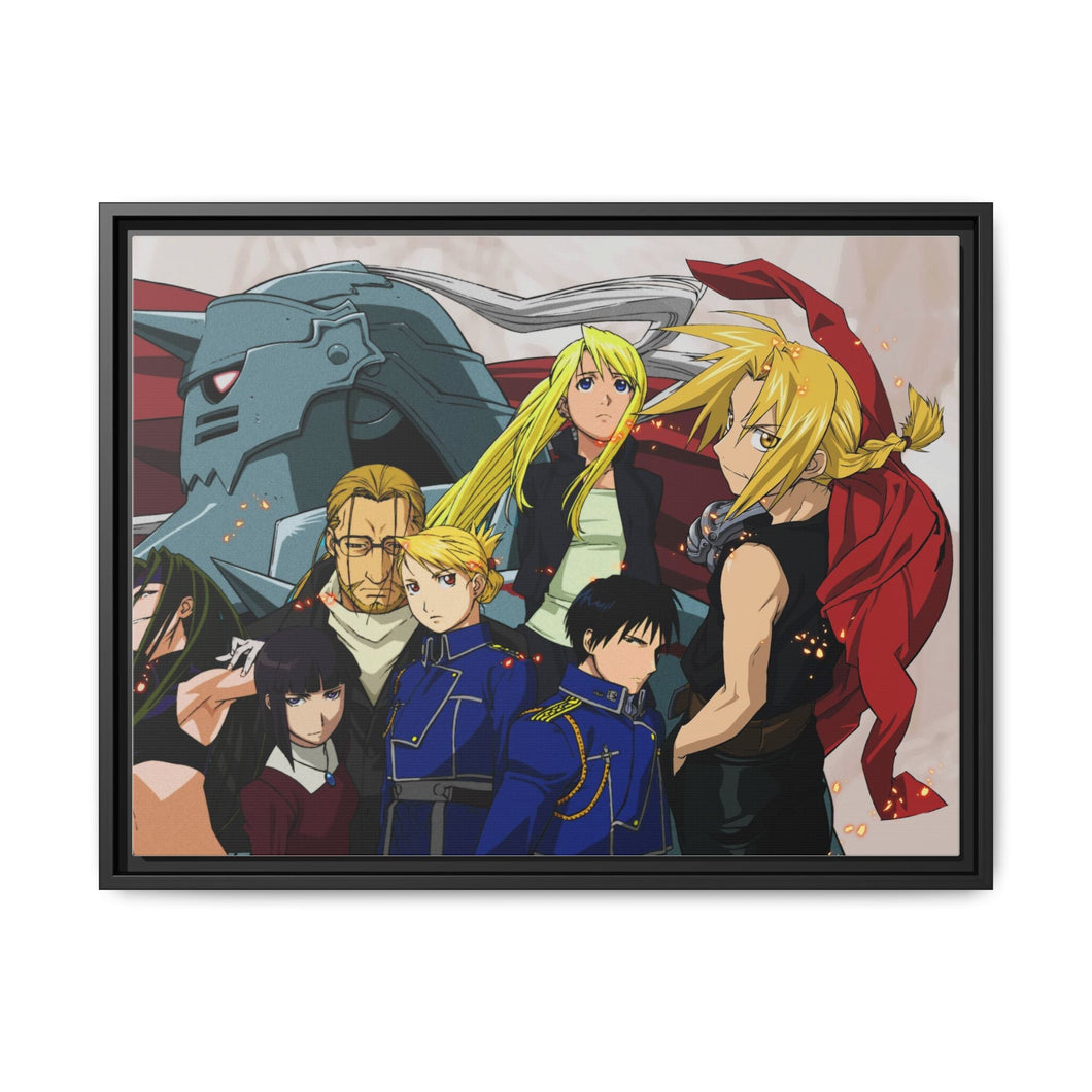 Anime FullMetal Alchemist Canvas Framed Art Print