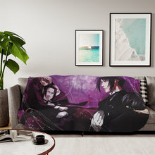 Load image into Gallery viewer, Black Butler Sherpa Blanket
