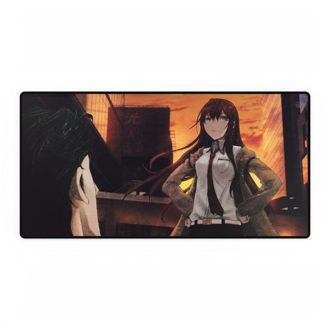 Makise Kurisu & Rintaro Okabe Mouse Pad (Desk Mat)