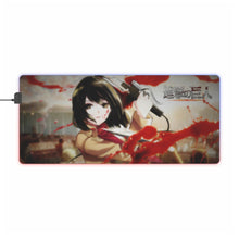 Load image into Gallery viewer, Mikasa Ackerman RGB LED Mouse Pad (Desk Mat)
