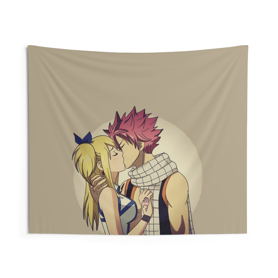 Fairy Tail Natsu Dragneel, Lucy Heartfilia Indoor Wall Tapestry