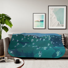 Load image into Gallery viewer, Anime Princess Mononoker Sherpa Blanket
