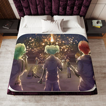 Load image into Gallery viewer, Assassination Classroom Karma Akabane, Nagisa Shiota, Kaede Kayano, Rio Nakamura Sherpa Blanket
