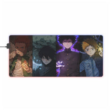 Load image into Gallery viewer, Mob Psycho 100 Shigeo Kageyama, Ritsu Kageyama, Teruki Hanazawa RGB LED Mouse Pad (Desk Mat)
