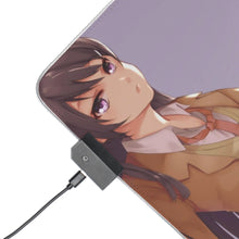 Load image into Gallery viewer, Mai Sakurajima RGB LED Mouse Pad (Desk Mat)
