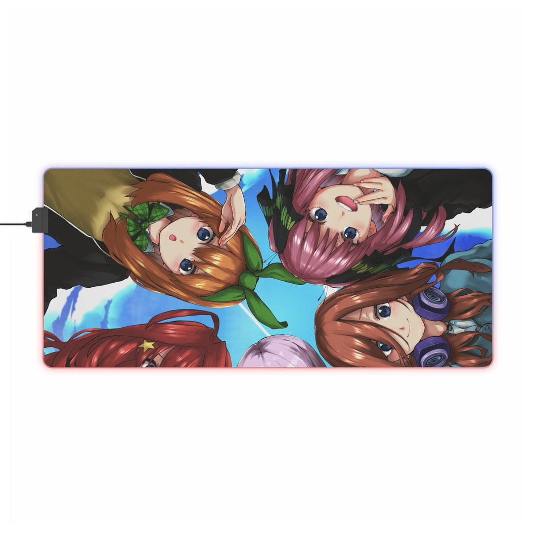 The Quintessential Quintuplets RGB LED Mouse Pad (Desk Mat)