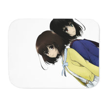 Load image into Gallery viewer, Mei Misaki and her twin sister official art Sherpa Blanket
