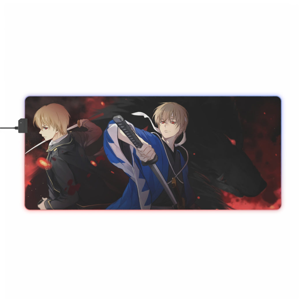 Gintama Okita Sougo RGB LED Mouse Pad (Desk Mat)
