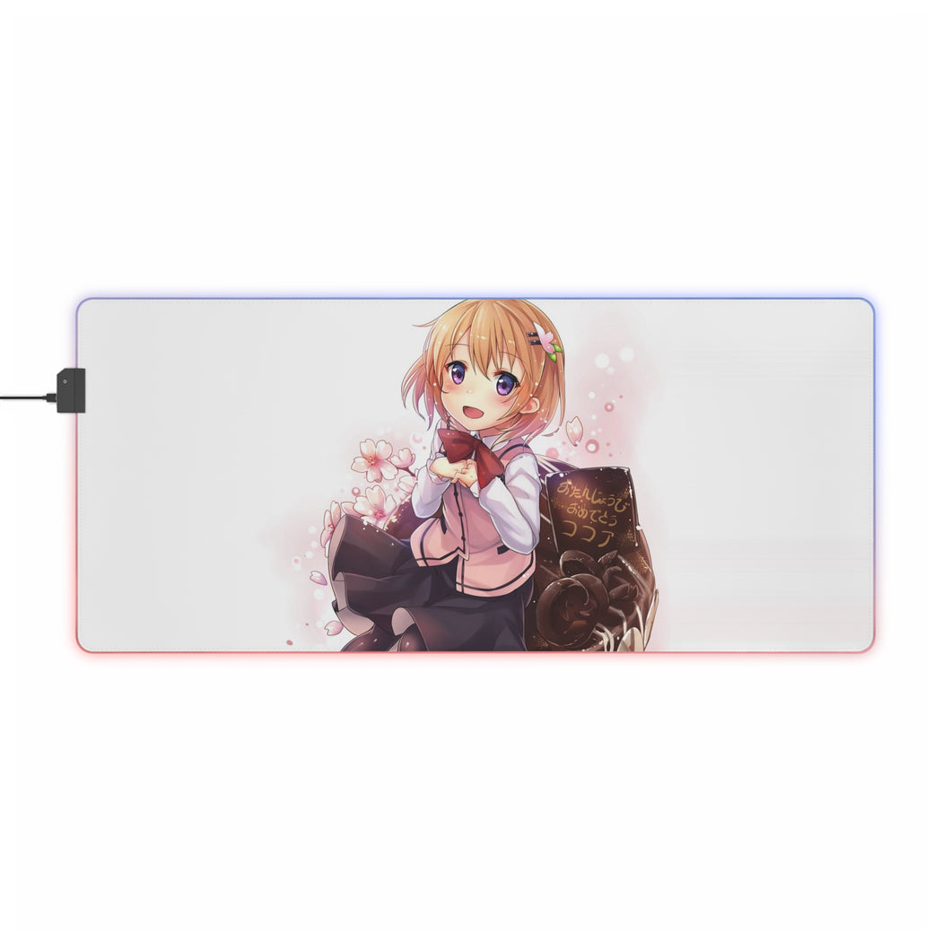 Is The Order A Rabbit? RGB LED Mouse Pad (Desk Mat)