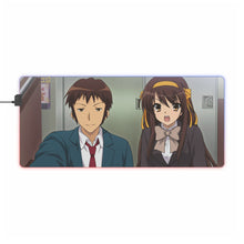 Load image into Gallery viewer, The Melancholy Of Haruhi Suzumiya RGB LED Mouse Pad (Desk Mat)
