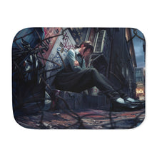 Load image into Gallery viewer, Anime Chainsaw Man Sherpa Blanket
