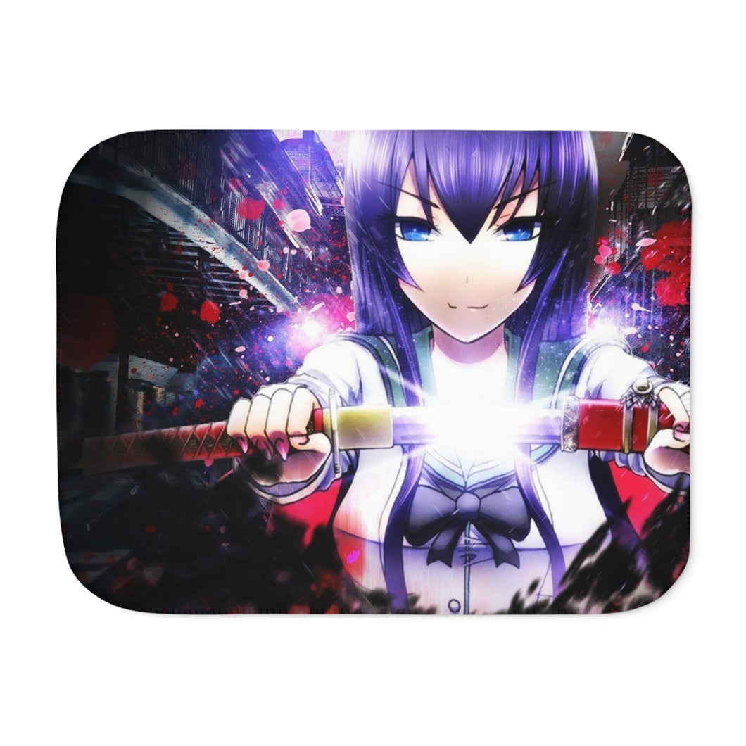 Highschool Of The Dead Sherpa Blanket