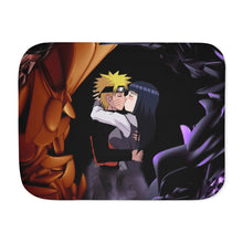 Load image into Gallery viewer, Naruto and Hinita Kissing Sherpa Blanket
