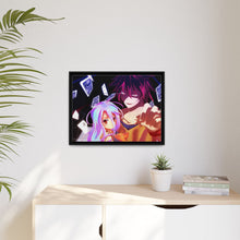 Load image into Gallery viewer, Sora and Shiro Canvas Framed Art Print
