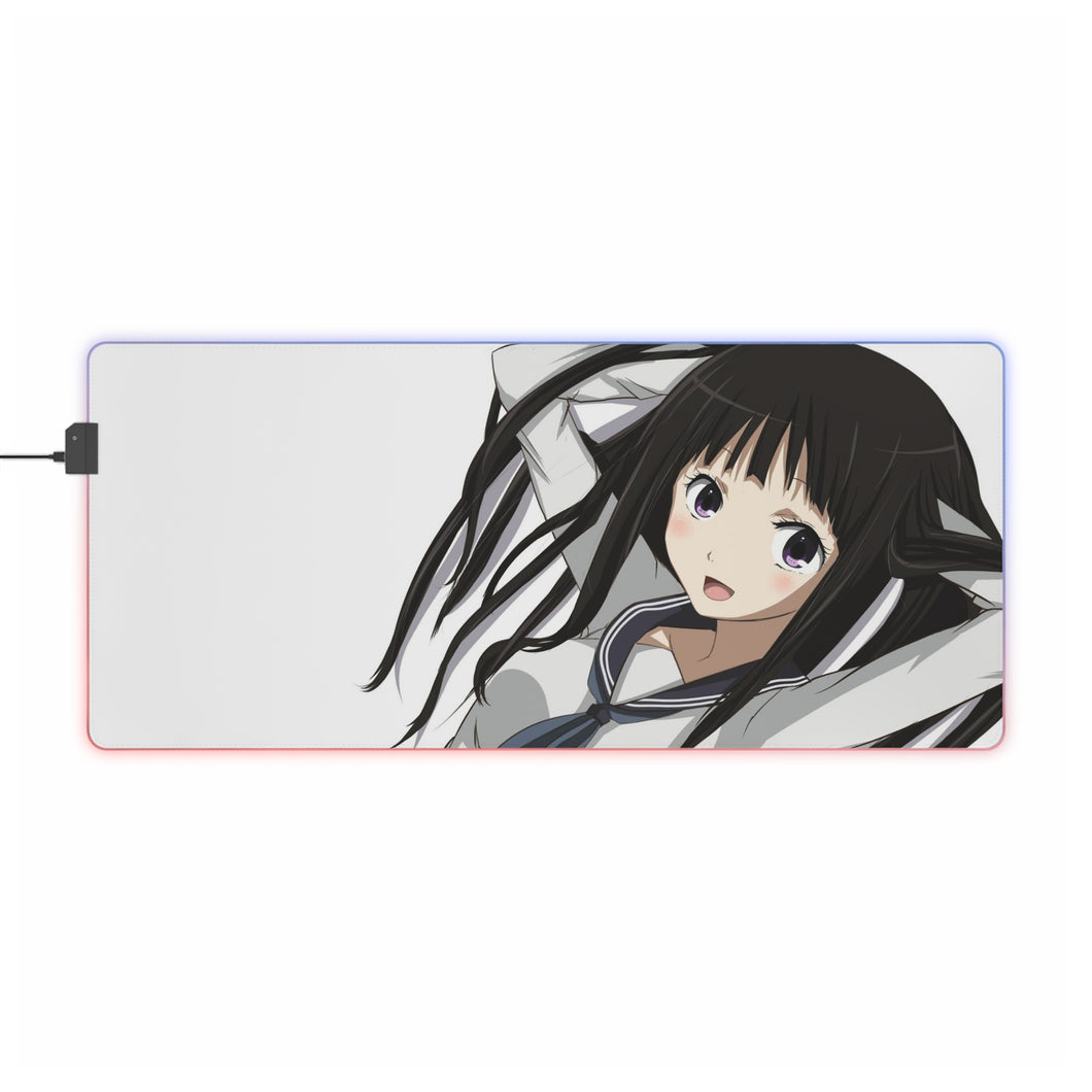 Eru Chitanda  smiling RGB LED Mouse Pad (Desk Mat)