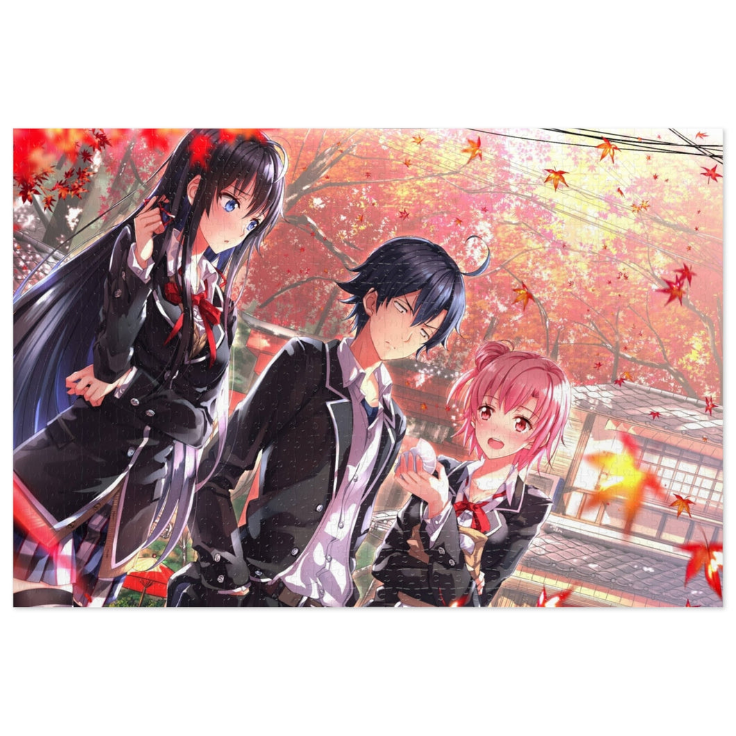My Teen Romantic Comedy SNAFU Hachiman Hikigaya, Yukino Yukinoshita, Yui Yuigahama Jigsaw Puzzle