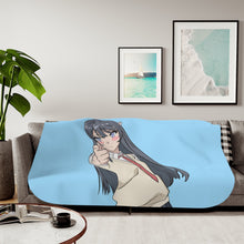 Load image into Gallery viewer, Rascal Does Not Dream Of Bunny Girl Senpai Sherpa Blanket
