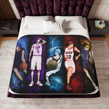 Load image into Gallery viewer, Kuroko&#39;s Basketball Tetsuya Kuroko, Daiki Aomine, Atsushi Murasakibara Sherpa Blanket
