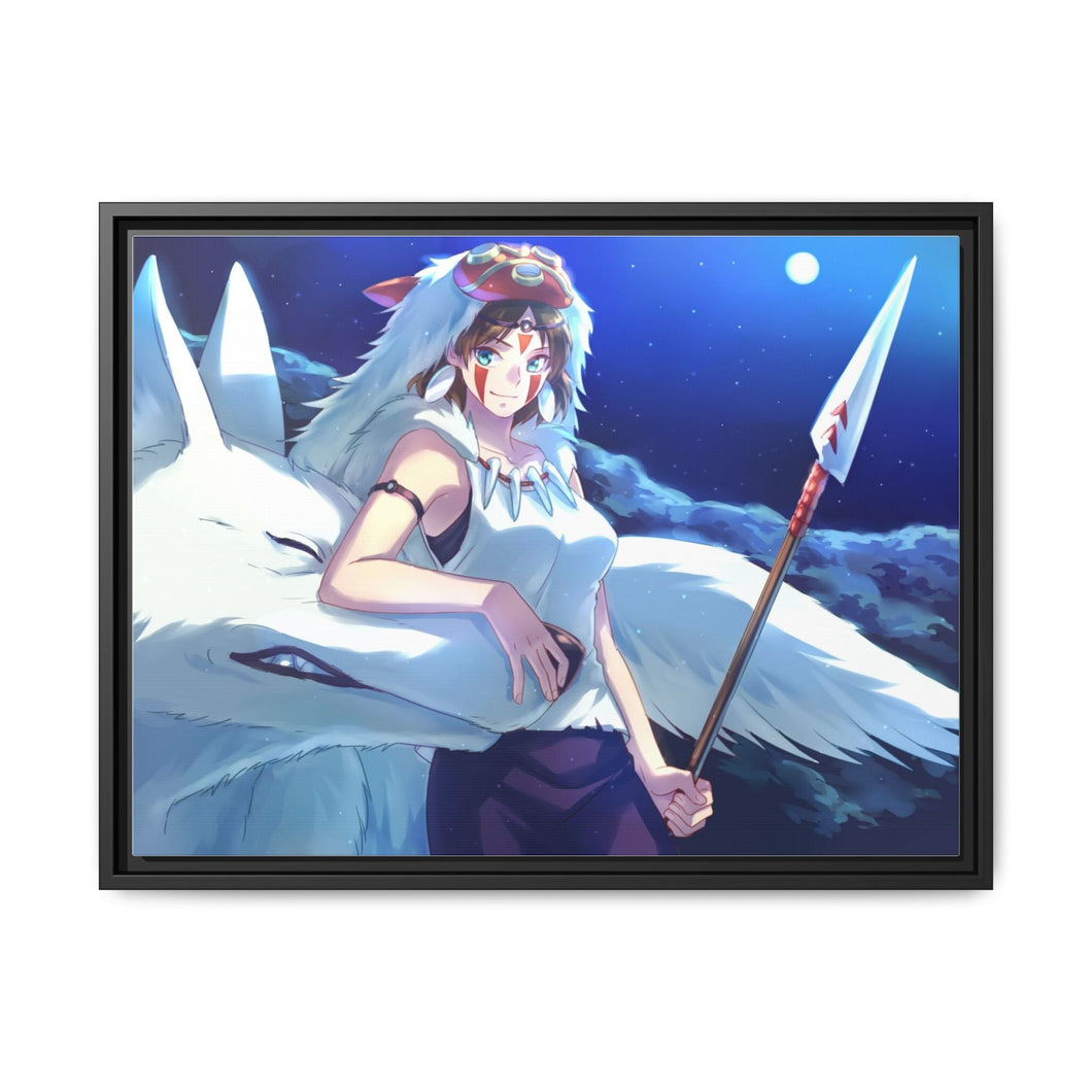 Anime Princess Mononoke Canvas Framed Art Print