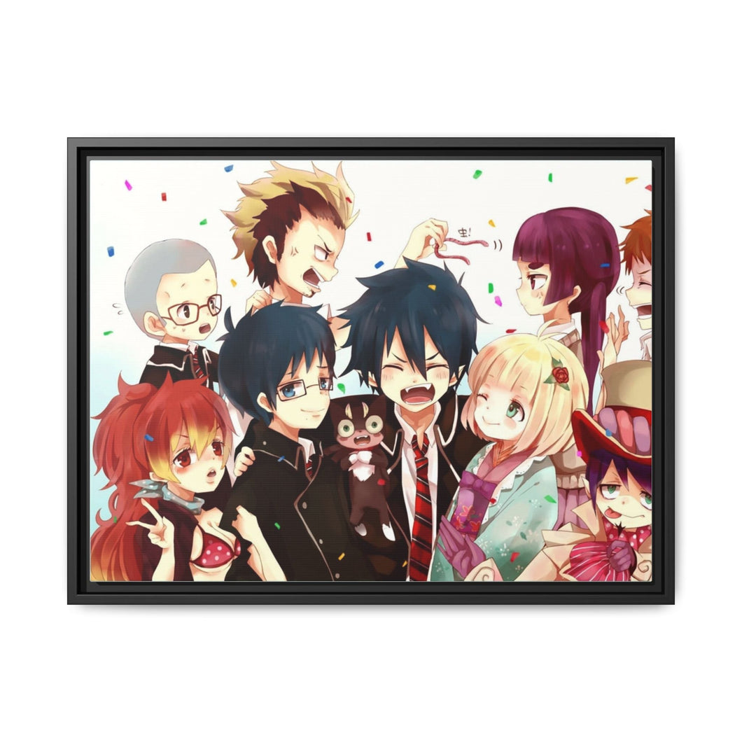 Ao No Exorcist Canvas Framed Art Print