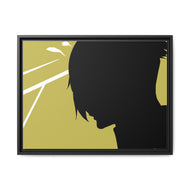 Decim Silhouette Canvas Framed Art Print