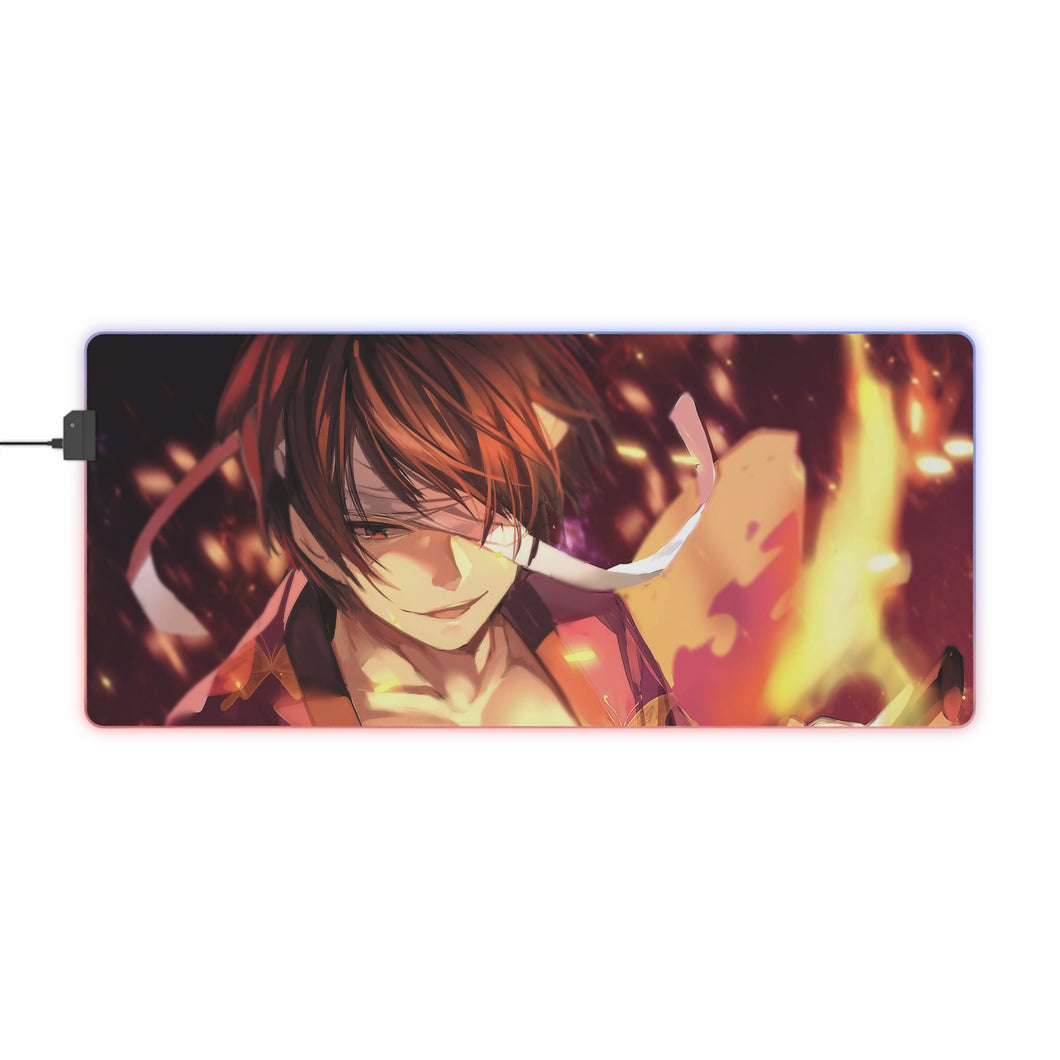 Gintama Shinsuke Takasugi RGB LED Mouse Pad (Desk Mat)