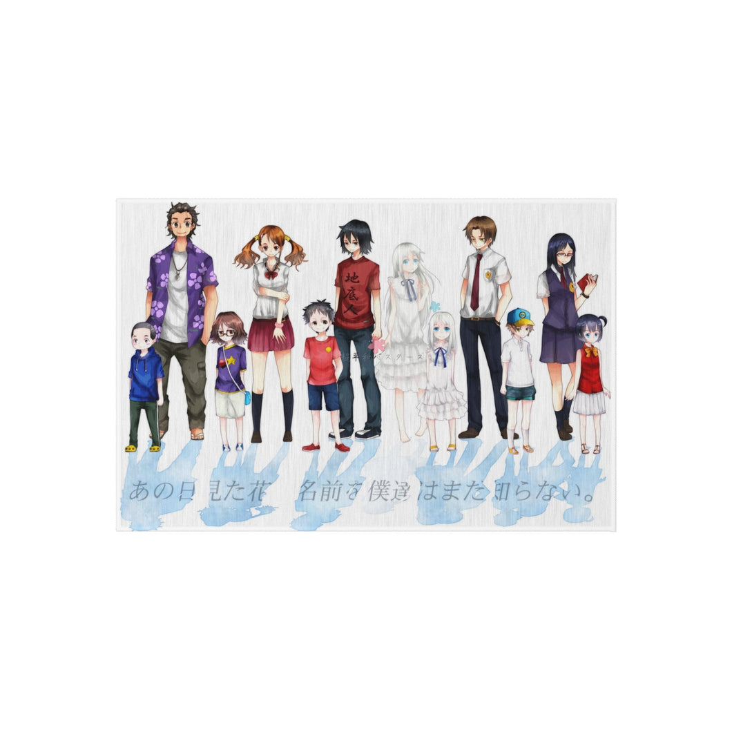 Anohana Meiko Honma, Jinta Yadomi, Naruko Anjou, Tetsudou Hisakawa, Chiriko Tsurumi Rug