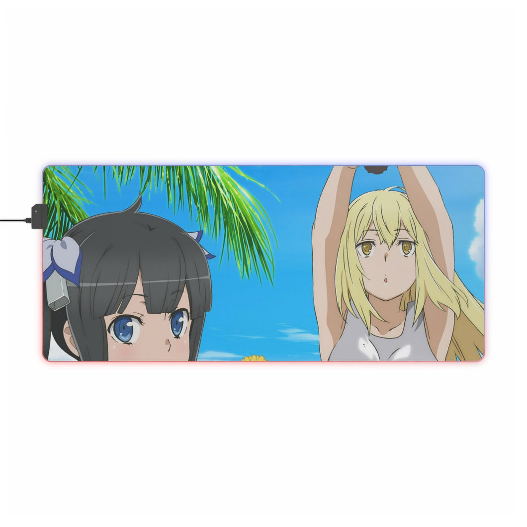 Is It Wrong to Try to Pick Up Girls in a Dungeon? Hestia RGB LED Mouse Pad (Desk Mat)