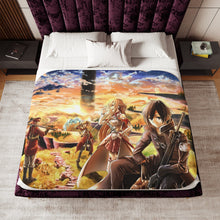 Load image into Gallery viewer, Anime Sword Art Onliner Sherpa Blanket
