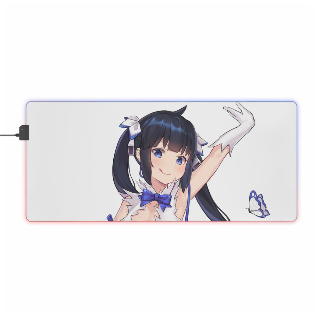 Is It Wrong To Try To Pick Up Girls In A Dungeon? RGB LED Mouse Pad (Desk Mat)