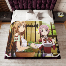 Load image into Gallery viewer, Asuna, Lisbeth and Kirito Sherpa Blanket
