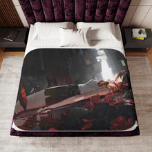 Load image into Gallery viewer, Anime Chainsaw Man Sherpa Blanket
