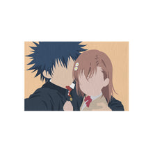 Load image into Gallery viewer, kamijou touma y misaka mikoto to aru majutsu no index minimalist Rug
