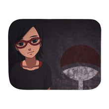 Load image into Gallery viewer, uchiha sarada Sherpa Blanket
