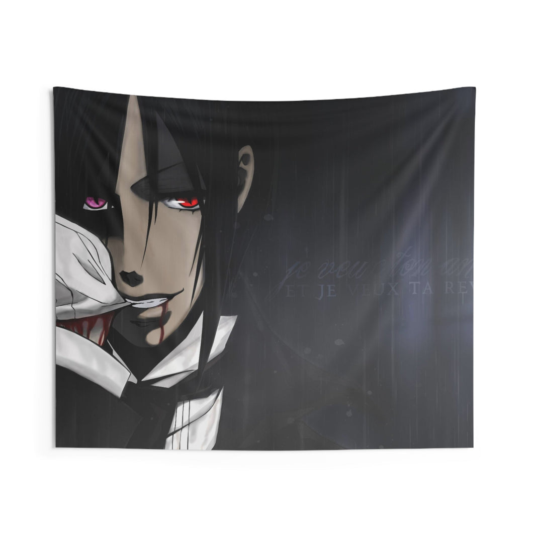 Black Butler Indoor Wall Tapestry