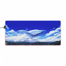 Load image into Gallery viewer, Whale swimming over the clouds RGB LED Mouse Pad (Desk Mat)
