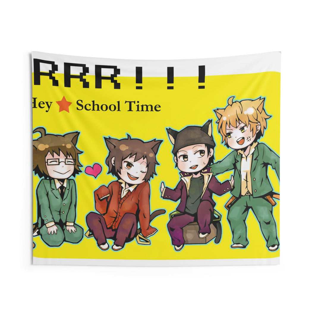 Durarara!! Izaya Orihara, Shizuo Heiwajima, Shinra Kishitani Indoor Wall Tapestry