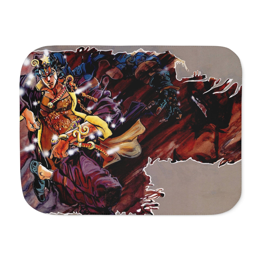Anime Jojo's Bizarre Adventure Sherpa Blanket