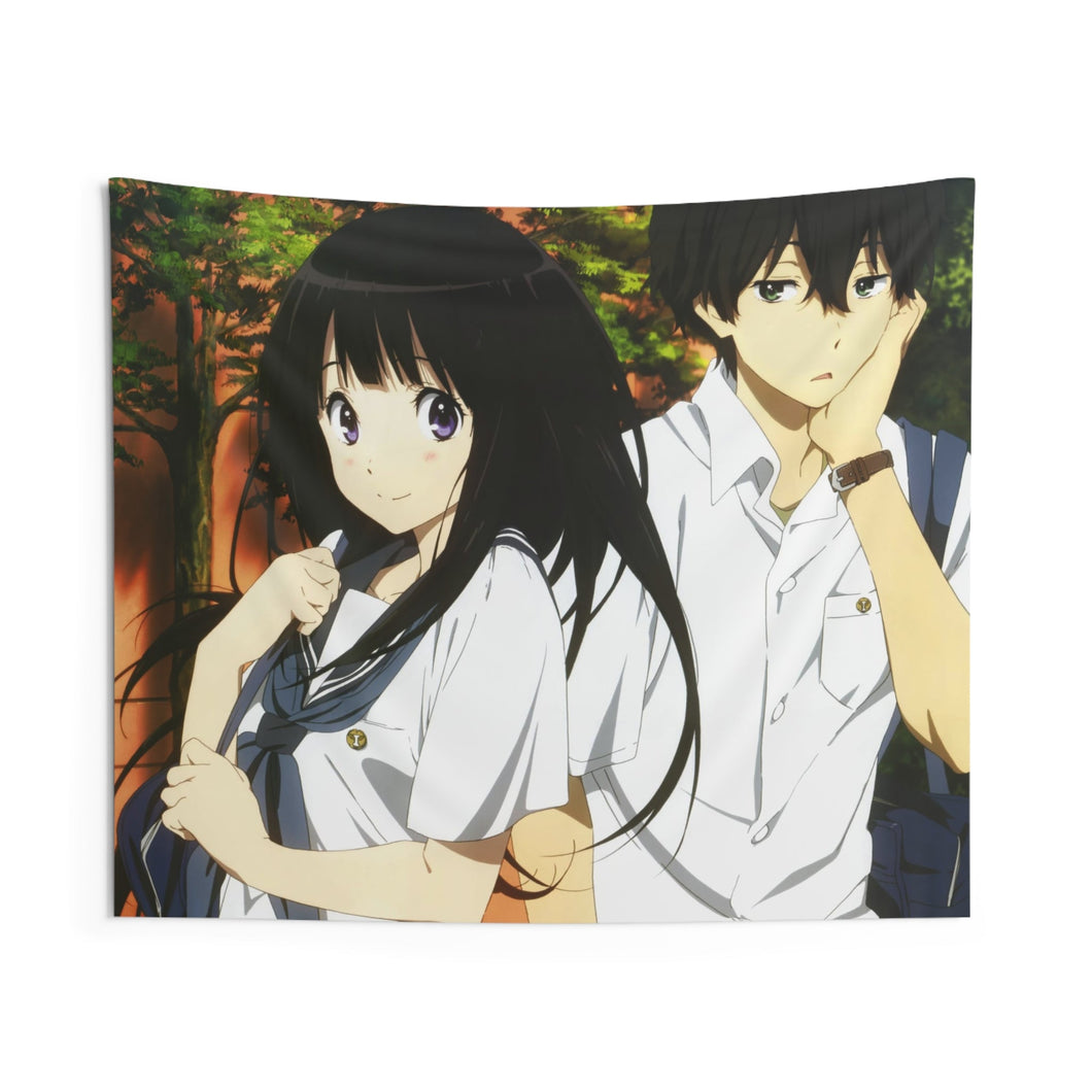 Eru Chitanda  Hōtarō Oreki Faces Indoor Wall Tapestry