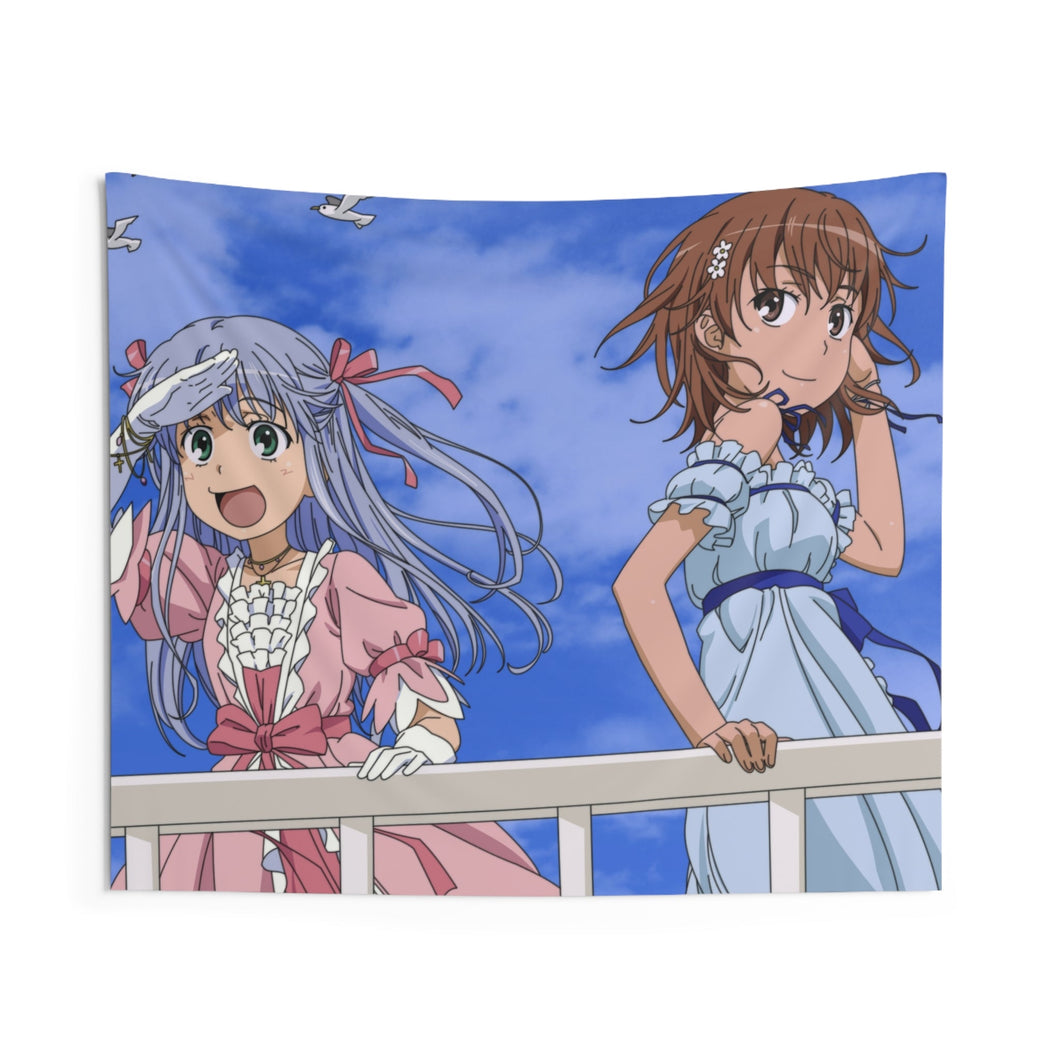Index, Mikoto Misaka Indoor Wall Tapestry